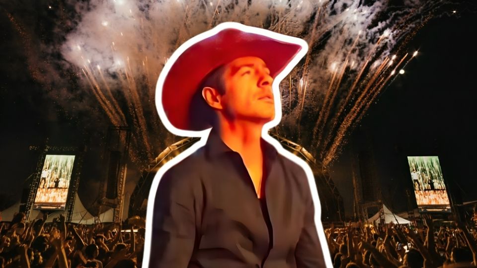 Mauricio Ochmann canta en concierto de Grupo Firme y demuestra que disfruta de momentos virales lejos de los sets.