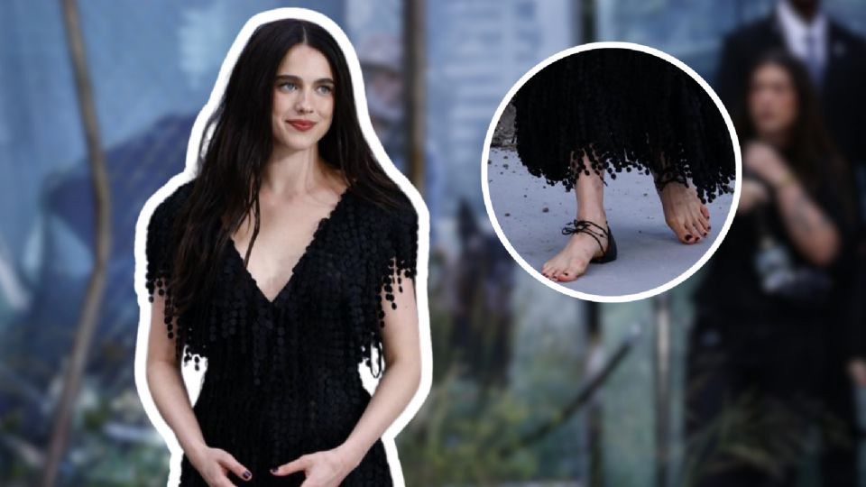 Margaret Qualley posa con zapatos sin suela, siendo uno de los calzados más polémicos: ¿Cuánto cuestan?