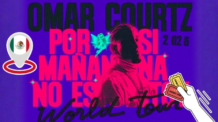 Omar Courtz México 2026: Fechas, preventa y precio de boletos para conciertos en CDMX, Guadalajara y Monterrey