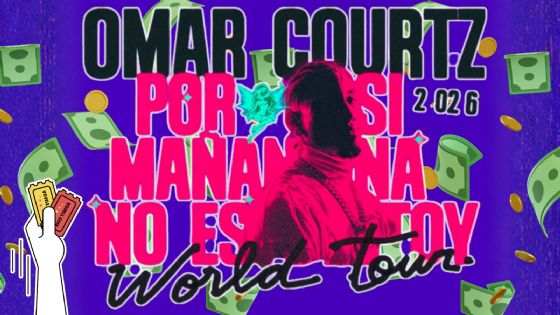 Omar Courtz México 2026: Este es el precio del boleto más caro y más barato para sus conciertos