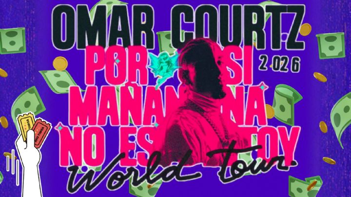 Omar Courtz México 2026: Este es el precio del boleto más caro y más barato para sus conciertos en el Palacio de los Deportes de CDMX